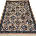 فرش گلیم طرح بوستان 320 شانه رنگ بژ کد 10841