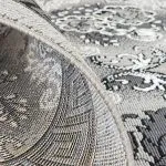 فرش گلیم طرح بوستان 320 شانه رنگ نقره ای کد 10841