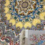 فرش طرح ساوین 1000 شانه تراکم 3000 رنگ فیلی کد 2701 - فرشخونه