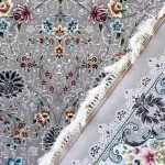 فرش افشان طرح پریان 1200 شانه غیر برجسته کد 10873 رنگ فیلی - فرشخونه