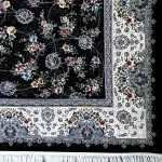 فرش افشان طرح پریان 1200 شانه غیر برجسته کد 10873 رنگ سرمه ای - فرشخونه
