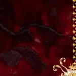 فرش طرح ژینوس 1200 شانه غیر برجسته طلاکوب کد 10877 - رنگ لاکی
