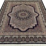 فرش کرمان طرح سلطان 1200 شانه سرمه ای کد 210943 - فرشخونه