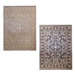 فرش طلاکوب طرح تارا رنگ فیلی تیره و روشن 1200 شانه گل برجسته کد 201250 - فرشخونه