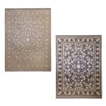 فرش طلاکوب طرح تارا رنگ فیلی تیره و روشن 1200 شانه گل برجسته کد 201250 - فرشخونه