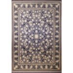 فرش طلاکوب طرح تارا رنگ فیلی تیره 1200 شانه گل برجسته کد 201250 - فرشخونه
