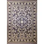 فرش طلاکوب طرح تارا رنگ فیلی تیره 1200 شانه گل برجسته کد 201250 - فرشخونه