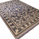 فرش طلاکوب طرح تارا رنگ فیلی تیره 1200 شانه گل برجسته کد 201250 - فرشخونه
