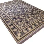 فرش طلاکوب طرح تارا رنگ فیلی تیره 1200 شانه گل برجسته کد 201250 - فرشخونه
