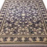 فرش طلاکوب طرح تارا رنگ فیلی تیره 1200 شانه گل برجسته کد 201250 - فرشخونه