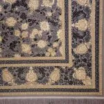 فرش طلاکوب طرح تارا رنگ فیلی تیره 1200 شانه گل برجسته کد 201250 - فرشخونه