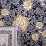 فرش طلاکوب طرح تارا رنگ فیلی تیره 1200 شانه گل برجسته کد 201250 - فرشخونه