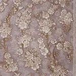 فرش طلاکوب طرح گلک رنگ نقره ای 1200 شانه گل برجسته کد 12024 - فرشخونه