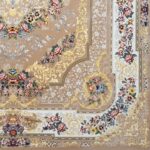 نمای یک چهارم فرش شانار بژ