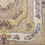 نمای یک چهارم فرش شانار بژ