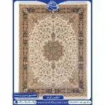 فرش ماشینی 1200 شانه طرح اطلس کرم