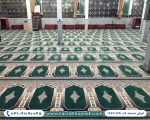 نمونه کار فرش سجاده 700 شانه طرح محراب سبز
