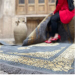 فرش وینتیج ترنج گرد 700 شانه کد 770011 - Image 13
