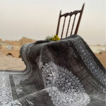 فرش وینتیج ترنج گرد 700 شانه کد 770011 - Image 10