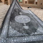 فرش وینتیج ترنج گرد 700 شانه کد 770011 - Image 8