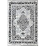فرش وینتیج بوم ساده کرم 700 شانه