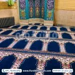 نمونه کار فرش سجاده 440 شانه طرح پنجره فولاد