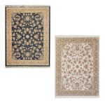 فرش طرح گلفام سرمه ای و نقره ای 1200 شانه کد 210079 - Image 2