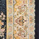 فرش طرح گلفام سرمه ای و نقره ای 1200 شانه کد 210079 - Image 12