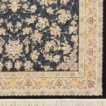 فرش طرح گلفام سرمه ای 1200 شانه