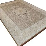 فرش طرح الیزا بژ 1200 شانه طلاکوب