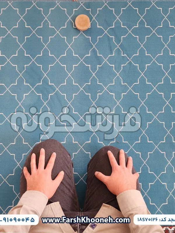 فرش سجاده ای طرح کاشی 700 شانه کد 18S70126
