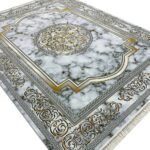 فرش طرح هلن سیلور 1200 شانه طلاکوب