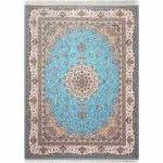 فرش 1200 شانه طرح هما آبی