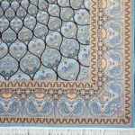 فرش طرح سلطانیه آبی و سرمه ای 1200 شانه ساده کد 20926 - Image 5