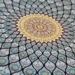 فرش طرح سلطانیه آبی و سرمه ای 1200 شانه ساده کد 20926 - Image 8