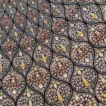 فرش طرح سلطانیه آبی و سرمه ای 1200 شانه ساده کد 20926 - Image 12