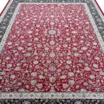 فرش افشان کاشان 1200 شانه غیر برجسته کد 4103 - Image 2