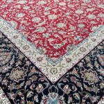 فرش افشان کاشان 1200 شانه غیر برجسته کد 4103 - Image 3