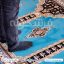 فرش سجاده ای طرح رضوان رنگ آبی 700 شانه کد 1017 - فرشخونه