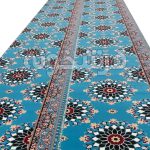 خرید فرش سجاده طرح تشریفات خورشید زمینه آبی کد 18S701022 - فرشخونه