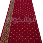 خرید فرش سجاده طرح تشریفات باستان زمینه لاکی کد 18S701024 - فرشخونه