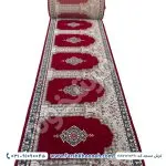 خرید فرش سجاده طرح بصیر زمینه لاکی کد 18S7101038 - فرشخونه