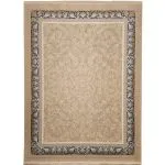 فرش طرح افشان گلریز طلاکوب رنگ بژ