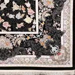فرش افشان اسطوره رنگ زغالی 1000 شانه تراکم 3000 کد F101419 - فرشخونه