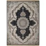 فرش طرح فرانک سرمه ای 700 شانه تراکم 2550 کد 27F720897