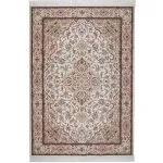 فرش کلاریس اصیل 1200 شانه رنگ کرم کد 2100935