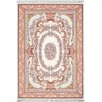 فرش فرانسوی کلاریس طرح تاج رنگ کرم 1200 شانه کد 300315