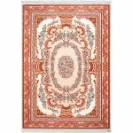 فرش فرانسوی طرح آرکا رنگ کرم 1200 شانه کد 300324