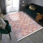 فرش مدرن فانتزی طرح قاب لوزی گل 700 شانه کد 100475 - Image 7
