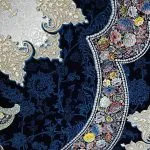 فرش آروانا سرمه ای 1000 شانه تراکم 3000 کد 43F110668 - فرشخونه